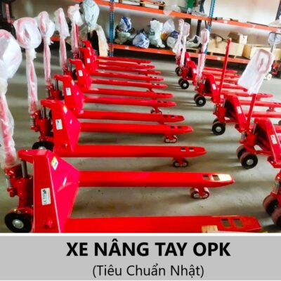 Xe Nâng Tay Hiệu OPK 1500/2000/2500/3000kg - Chất Lượng Nhật Bản càng rộng 685, càng hẹp 550mm giá rẻ tại TPHCM, Bình Dương, Đồng Nai