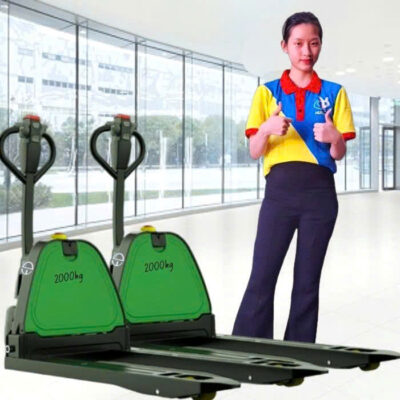 Xe nâng tay điện 2 tấn lithium sạc nhanh - Chỉ hơn 20 triệu sở hữu 1 chiếc xe nâng điện thấp kéo pallet giá siêu rẻ tại TpHCM, Bình Dương, Đồng Nai