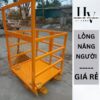 Lồng nâng người an toàn 300kg Hưng Việt tải trọng 300kg, mặt sàn 1x1m có bánh xe di động bán giá rẻ tại TPHCM, Bình Dương, Đồng Nai