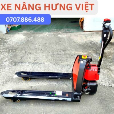 Xe nâng tay điện 1500kg giá rẻ - Pin lithium sạc nhanh chỉ 20 triệu nâng hạ và di chuyển bằng điện, không phải dùng sức hiệu EP chất lượng tốt