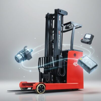 Xe nâng reach truck 1800kg cao 4m Pin lithium CQD18S2 hiệu EP