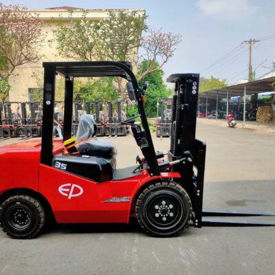 Xe nâng dầu 3500kg (3.5 tấn) ngồi lái gía rẻ (H3 Series) leo dốc chạy phà phà trong nhà máy, kho xưởng, làm việc ngoài trời
