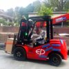 Xe nâng điện 3.5 tấn cao 4m3/4m5 chui cont, càng sàng side-shifter tải trọng 3500kg dùng pin lithium sạc nhanh - Top 1 tại TQ